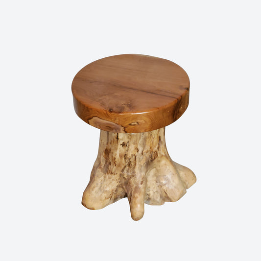 Teak Root Accent  Stool (Round)- SK (SKU 1004)