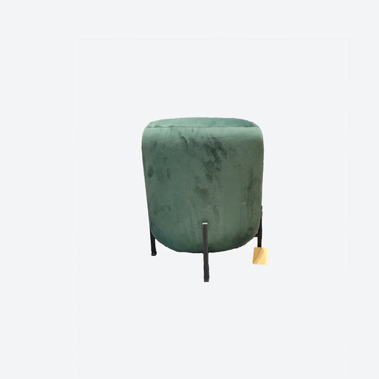 GREEN ROUND  VELVET STOOLS -SK- SKU 1031